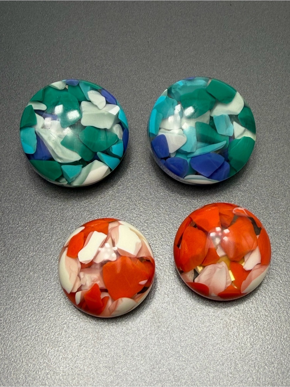 High Fashion Italian Resin Clip earrings #356se
